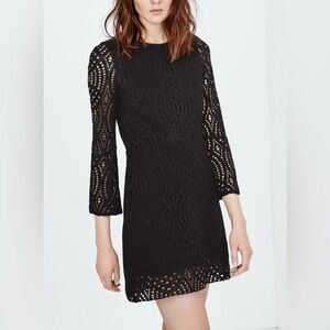Maje Reverso Crochet Lace Dress Small